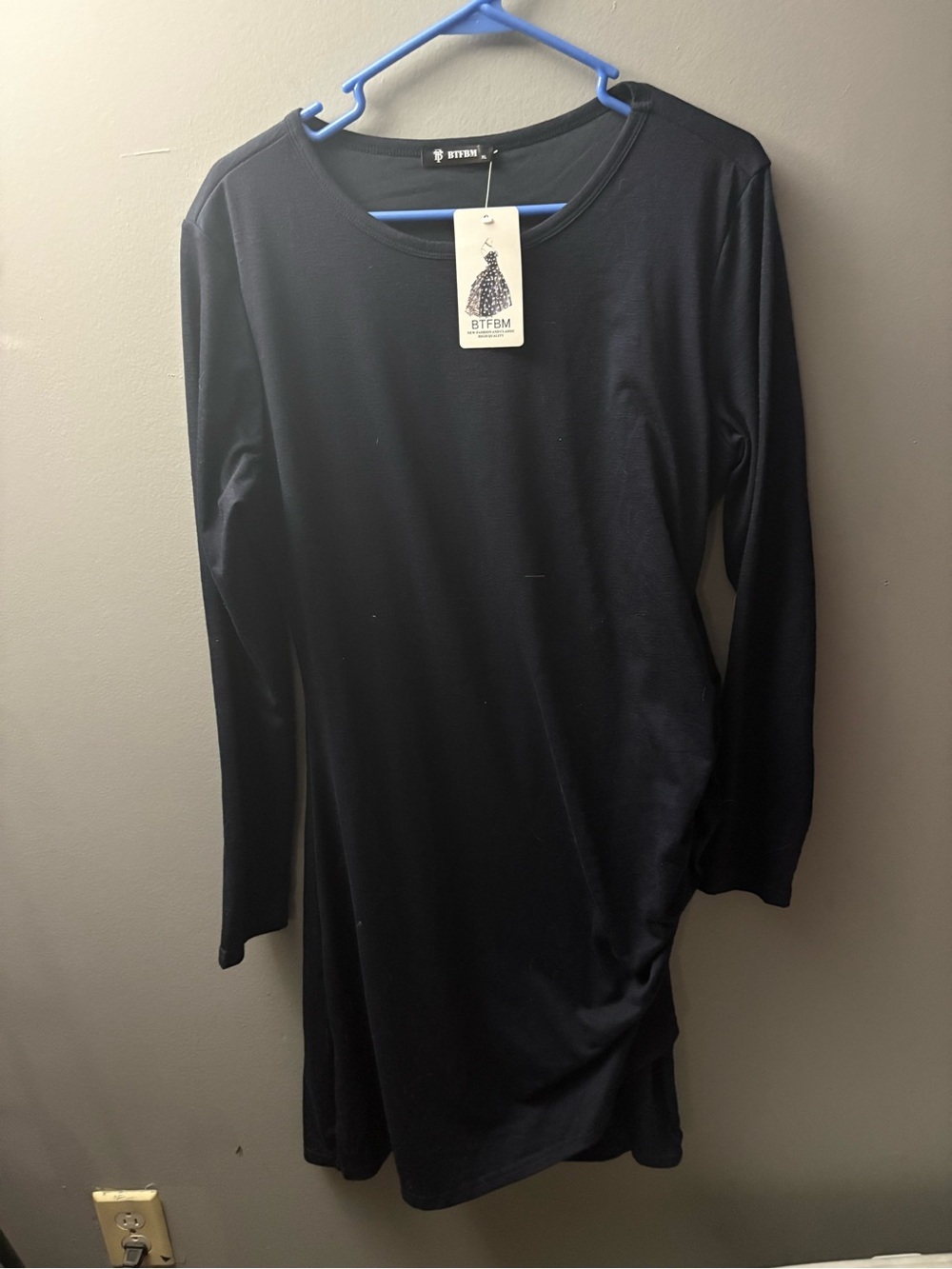 Black Long-Sleeve Women’s Dress